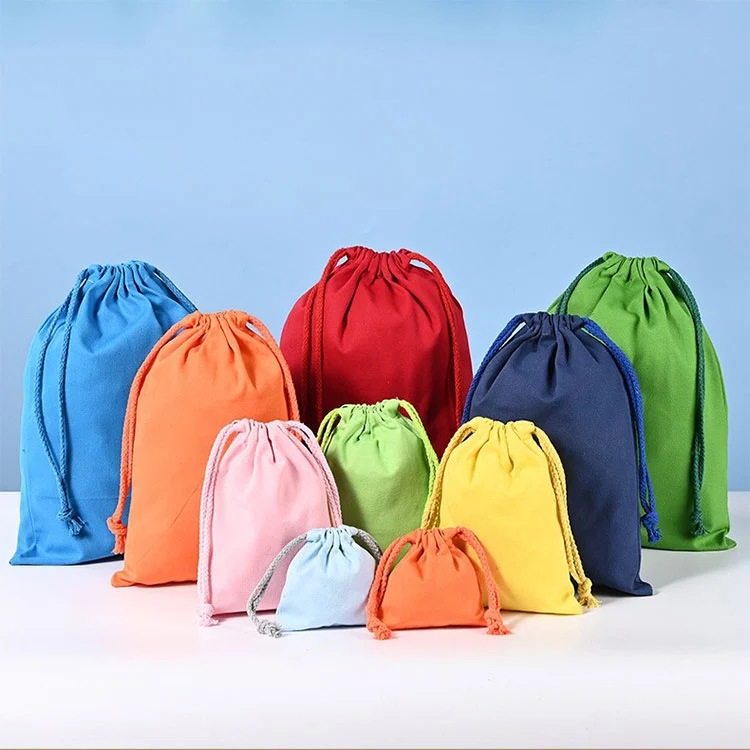 드로스트링 주얼리 캔버스 백